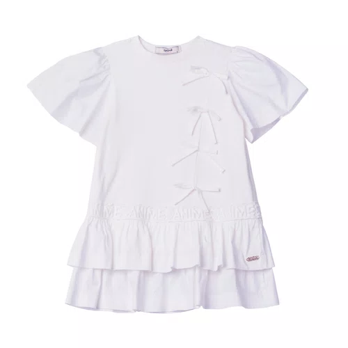 Vestido Malha Laços Pérola Anime
