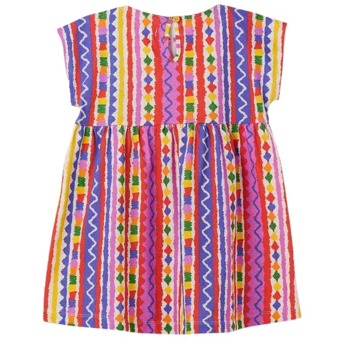 Vestido Malha Listras Balita Colorido Fabula