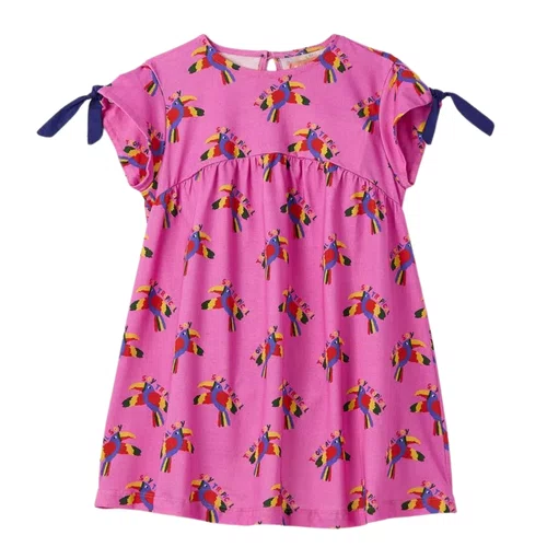 Vestido Malha Soy Tropical Rosa Fabula