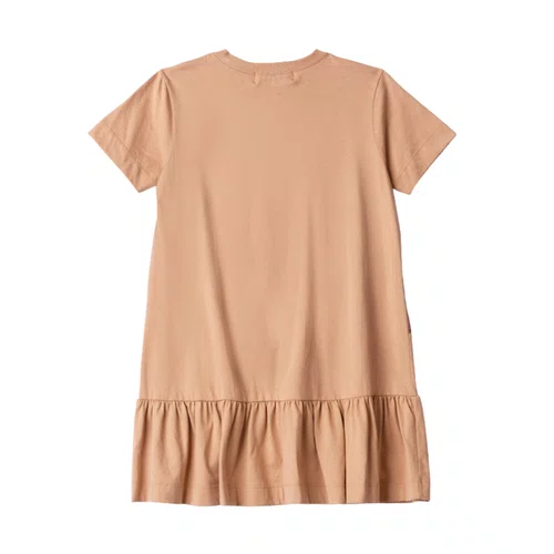 Vestido Malha Trend Bege Khaki Anime