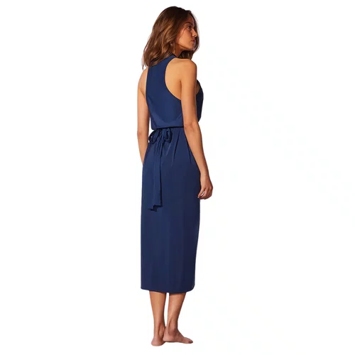 Vestido Midi Lisos Marinho Cia Maritima