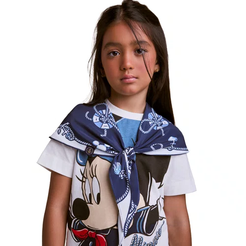 Vestido Navy com Lenço da Minnie Anime