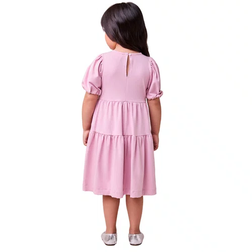 Vestido Rosa Classic Laço Rodado Anime