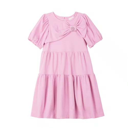 Vestido Rosa Classic Laço Rodado Anime