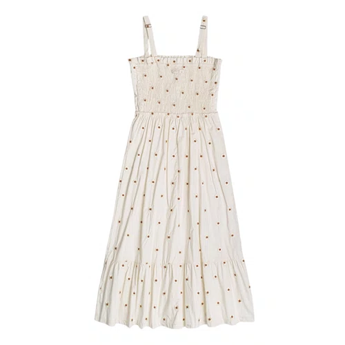 Vestido Tricoline Midi Margaridas Authoria