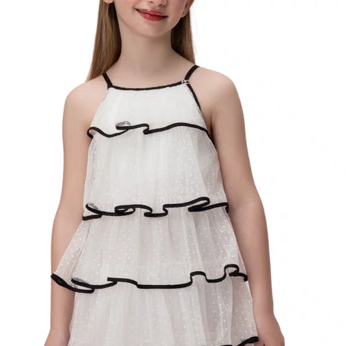 Vestido Tule Camadas P&B Petit Cherie