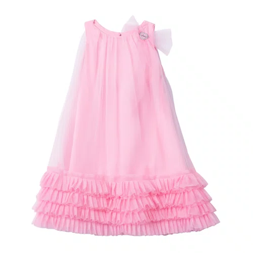 Vestido Tule Frufru Rosa Princesa Anime