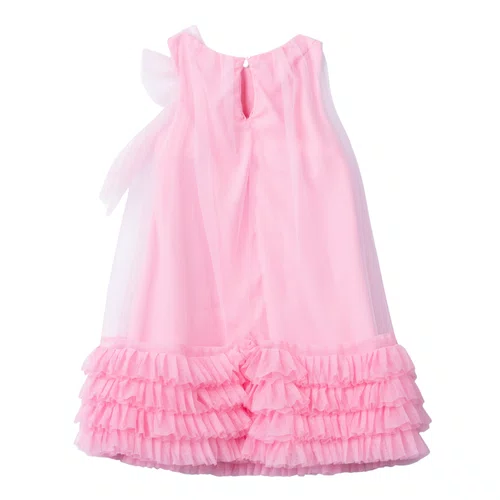 Vestido Tule Frufru Rosa Princesa Anime