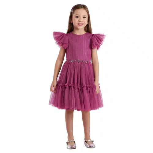 Vestido Tule Rodado Marsalla Petit Cherie