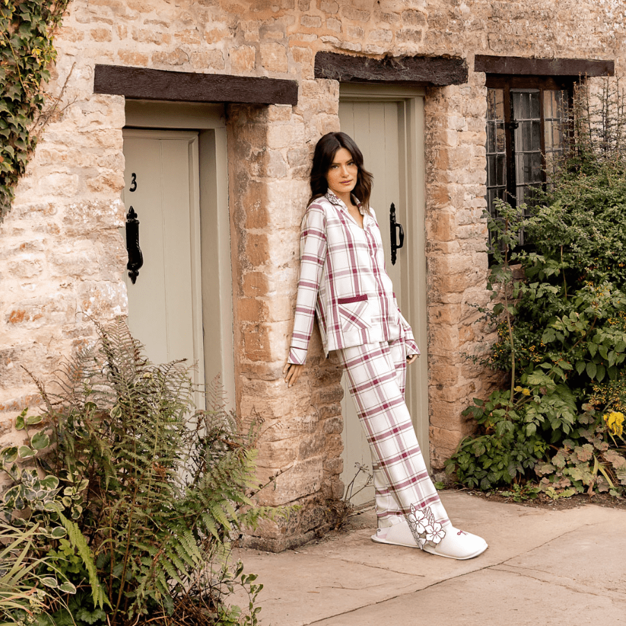 Pijama Longo Aberto Vintage Bloom Lua Lua