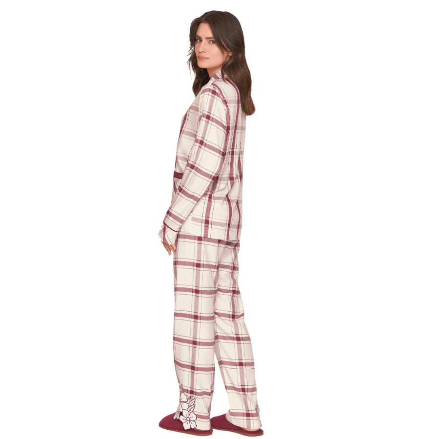 Pijama Longo Aberto Vintage Bloom Lua Lua