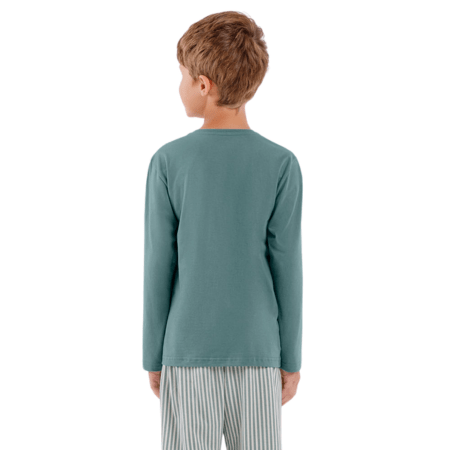 Pijama Longo Infantil Listras Cor Com Amor