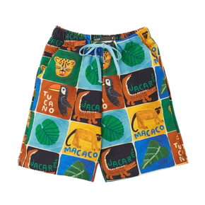 Bermuda Moletom Animalito Verde