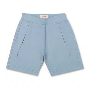 Bermuda Moletom Bolso Embutido Azul Dame