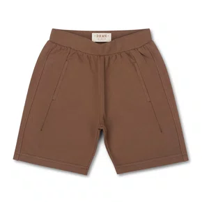 Bermuda Moletom Bolso Embutido Chocolate Dame