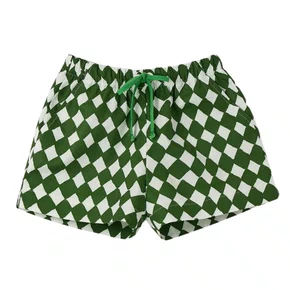 Bermuda Short Cuadritos Verde e Branco Bento