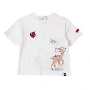 Blusa Branca de Neve e Bambi Off Anime