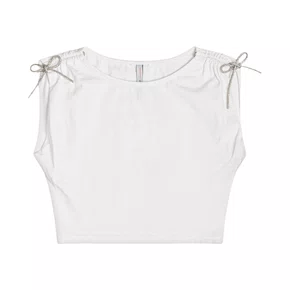 Blusa Com Cordão Brilho Branca Authoria