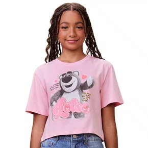 Blusa Cropeed Rosa Claro Ted Bear I Am