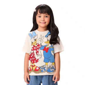 Blusa Daisy e Donald Navy Azul Momi