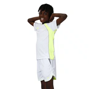 Blusa Emanuel Dry Branco e Amarelo Neon Siri Sport