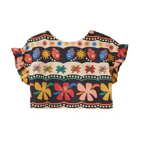 Blusa Flor Cosmica Bege Fabula