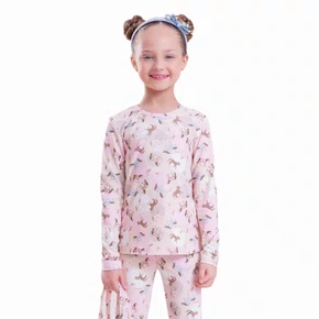 Blusa Light Estampado Cavalinhos Pituchinhus
