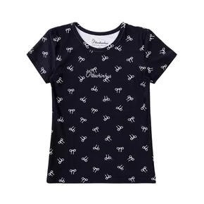 Blusa Light Laços Fundo Preto Pituchinhus