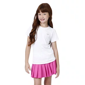 Blusa Maria Dry Badminton Branca Siri Kids