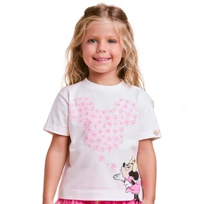 Blusa Minnie e Mickey Flores Perola Anime