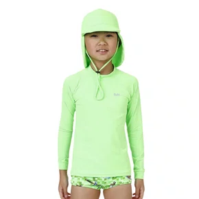 Blusa Proteção UV Verde Neon Siri Kids