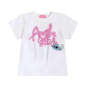 Blusa Stitch e Angel Patch Perola Momi