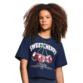 Blusa T Shirt Marinho Sweet Cherry Authoria