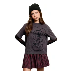 Blusa T Shirt Mickey Grafite Escuro Authoria