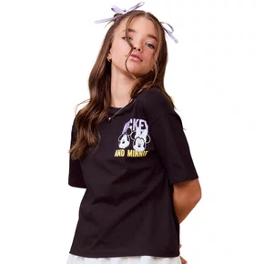Blusa Tshirt Mickey e Minnie Preto Auhoria