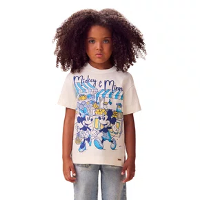Blusa TShirt Mickey & Minnie Feira Cream Animê
