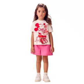 Blusa TShirt Mickey & Minnie Tomates Pérola Animê