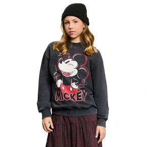 Blusão de Moletom Mickey Grafite Escuro Authoria