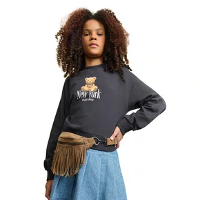 Blusão de Moletom Urso New York Grafite Escuro Authoria