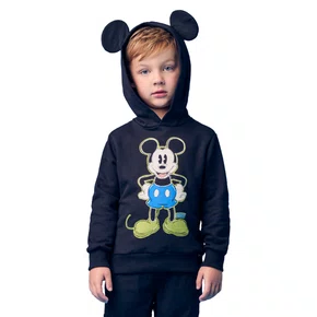 Blusão Moletom Preto Orelhas Mickey Youccie