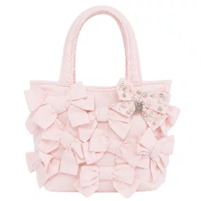 Bolsa Puffer Multi Laços Algodão Bordado Pituchinhus