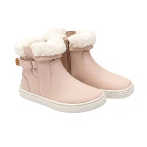 Bota Infantil Couro Dobby Rosa Cotton Candy Tip Toey Joey