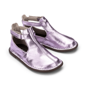 Bota Meia Lua Couro Alfazema Petit Cherie