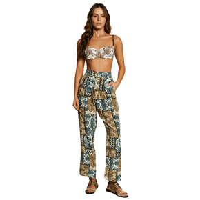 Calça Arizona Block Azul Bege Cia Maritima