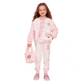 Calça Jogging Moletom Patch Barbie Pituchinhus