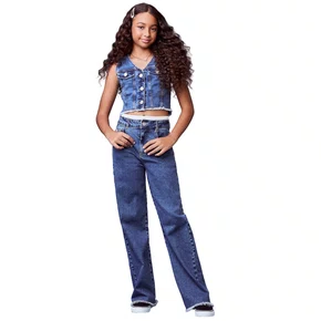 Calça Wide Demin Cos Duplo Jeans Authoria