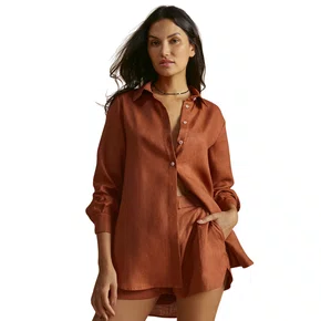 Camisa em Linho Hermosa Ambar Cia Maritima