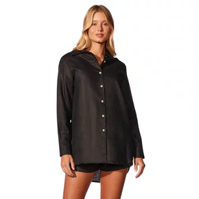 Camisa em Linho Hermosa Preto Cia Maritima