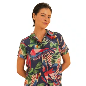 Camisa Voo Dos Passaros Marinho Farm