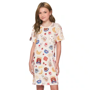Camisão Feminino Infantil Ursilhos